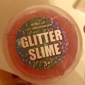 Pink glitter slime